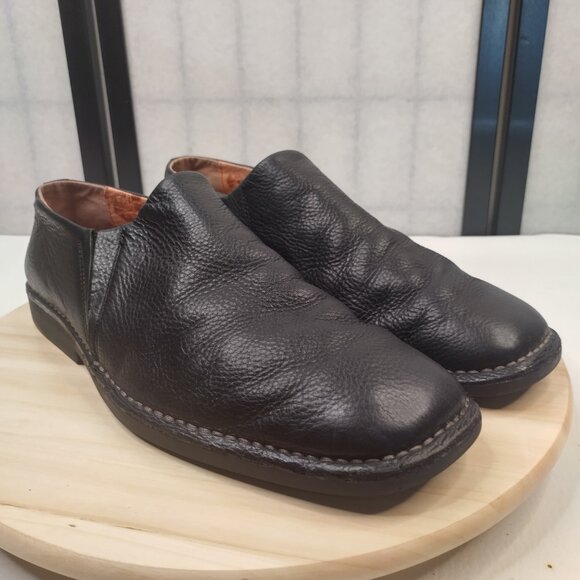 Hush Puppies Black Pebble Leather Slip-on Comfort Loafers Men US 13M - Picture 2 of 14